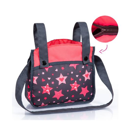 Bayer Design Neo Vario Red Stars Doll Pram & Car Seat Set